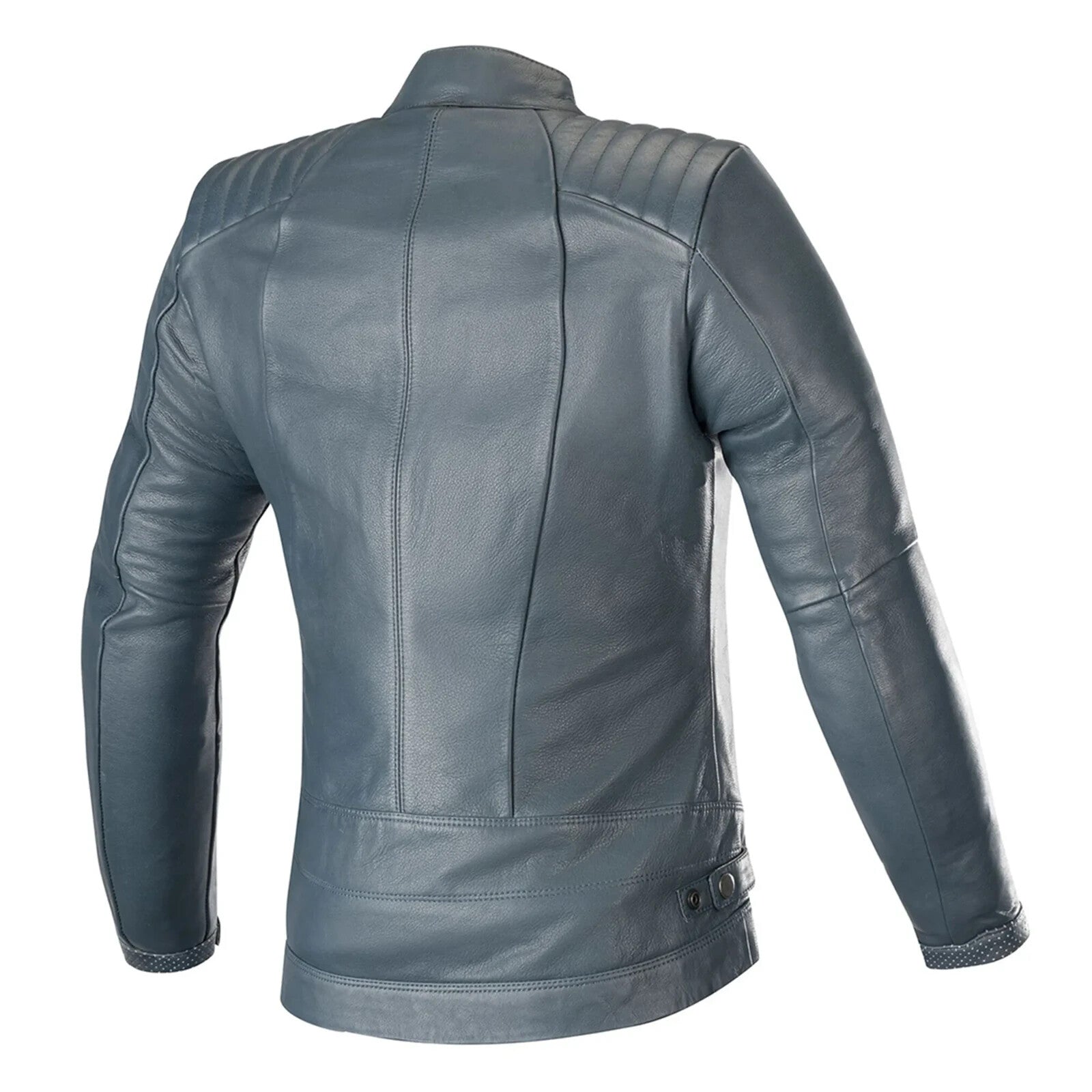 Ladies Leather Jacket Gal Motorcycle Jacket – Blue