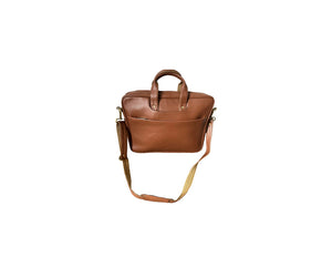 Black / Tan brown leather look laptop bags