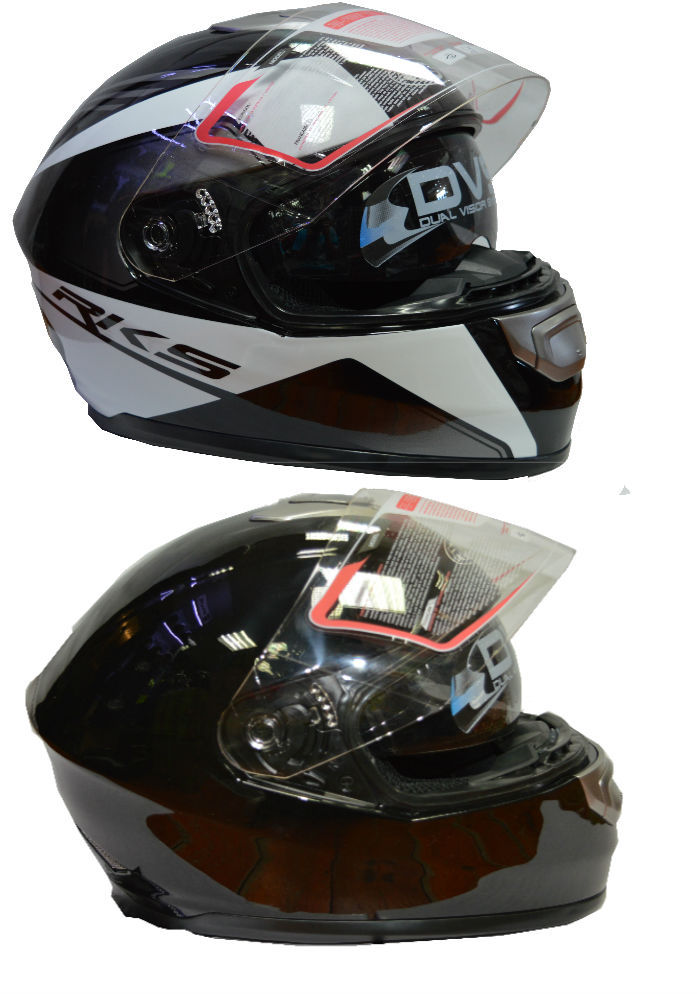 RKS Full Face Inner Sun Visor Motorcycle Motorbike Scooter Crash Helmet  + GIFT