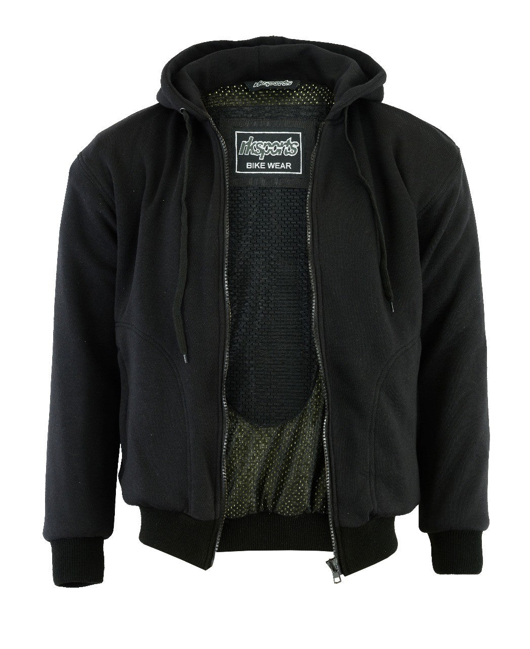 RKSports Ladies Motorcycle motorbike Removable Armoured Full Kevlar lined hoody