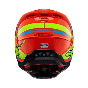 2024 ALPINESTARS S-M5 SM5 HELMET ACTION ORANGE CYAN YELLOW GLOSSY EC2206 NEW MX