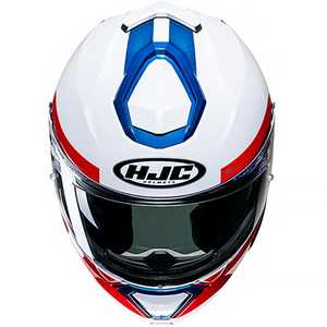 HJC i91 Bina MC21 White / Blue / Red Motorcycle Motorbike Helmet