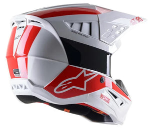 2023 ALPINESTARS S-M5 SM5 HELMET BOND WHITE RED GLOSS NEW MX MOTOCROSS OFF ROAD