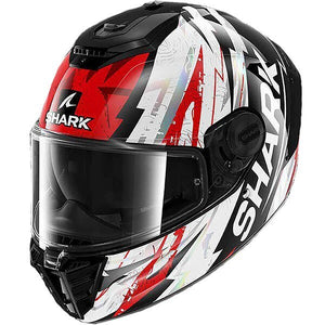 Shark Spartan RS Hibolt Full Face Motorcycle Helmet - Red/Black/White