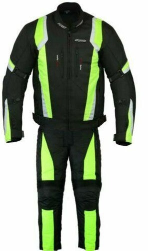 RKSports Motorbike Waterproof Yellow Suit Textile Combo Trousers +Jacket CE Mens