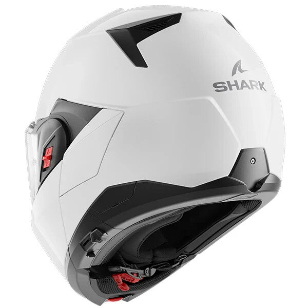 Shark OXO Flip Up Moto Motorcycle Motorbike Helmet Dark Shadow WHITE