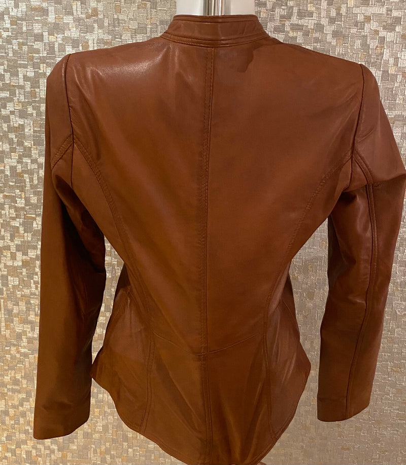 RKSports STYLE P645 LADIES FASHION LEATHER  JACKET SOFT QUALITY LEATHER