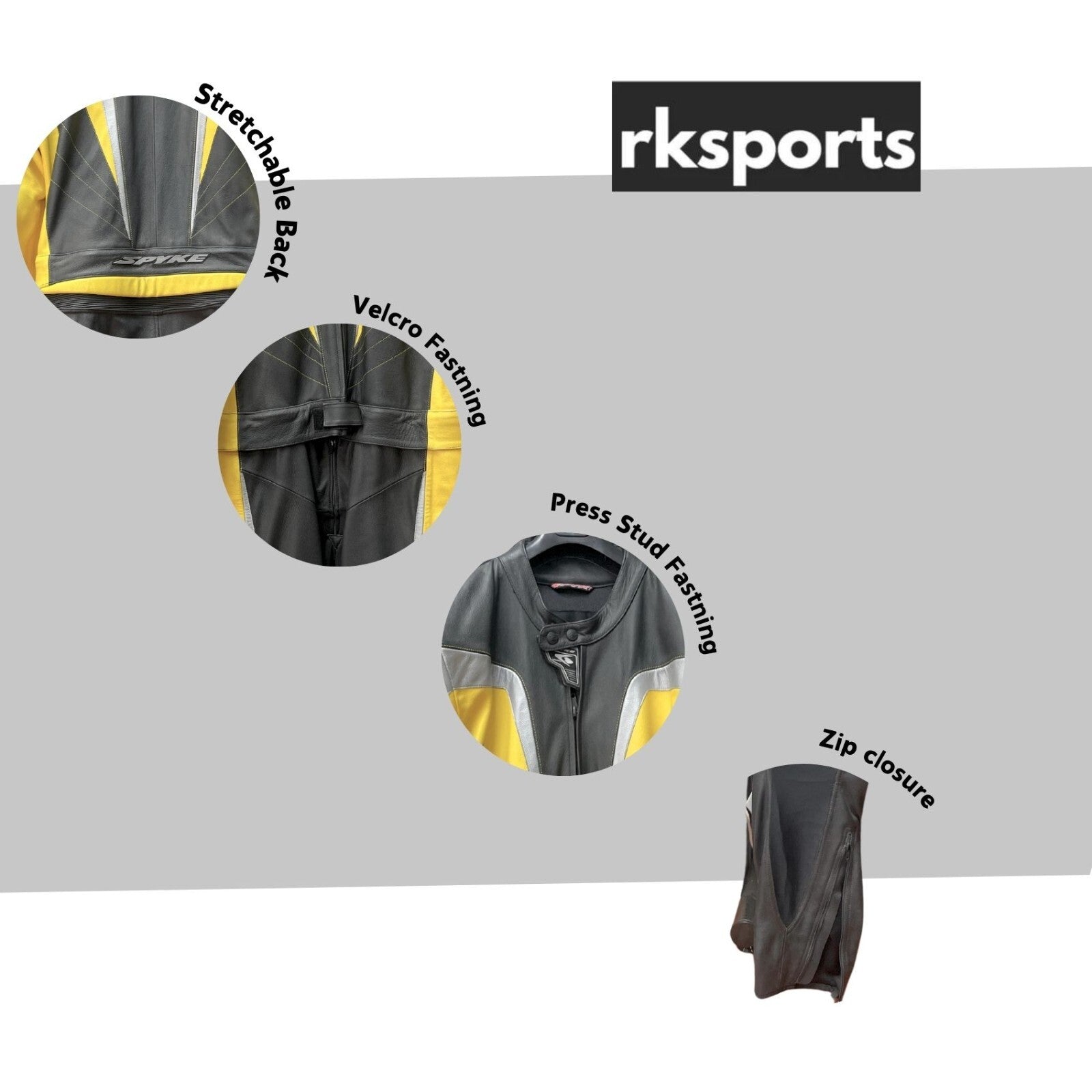 Spyke BullBear Two Piece  leather   motorbike motorcycle suit