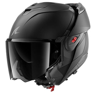 Shark OXO Dark Shadow Mat KMA Flip-Up Motorcycle Matt Black Helmet