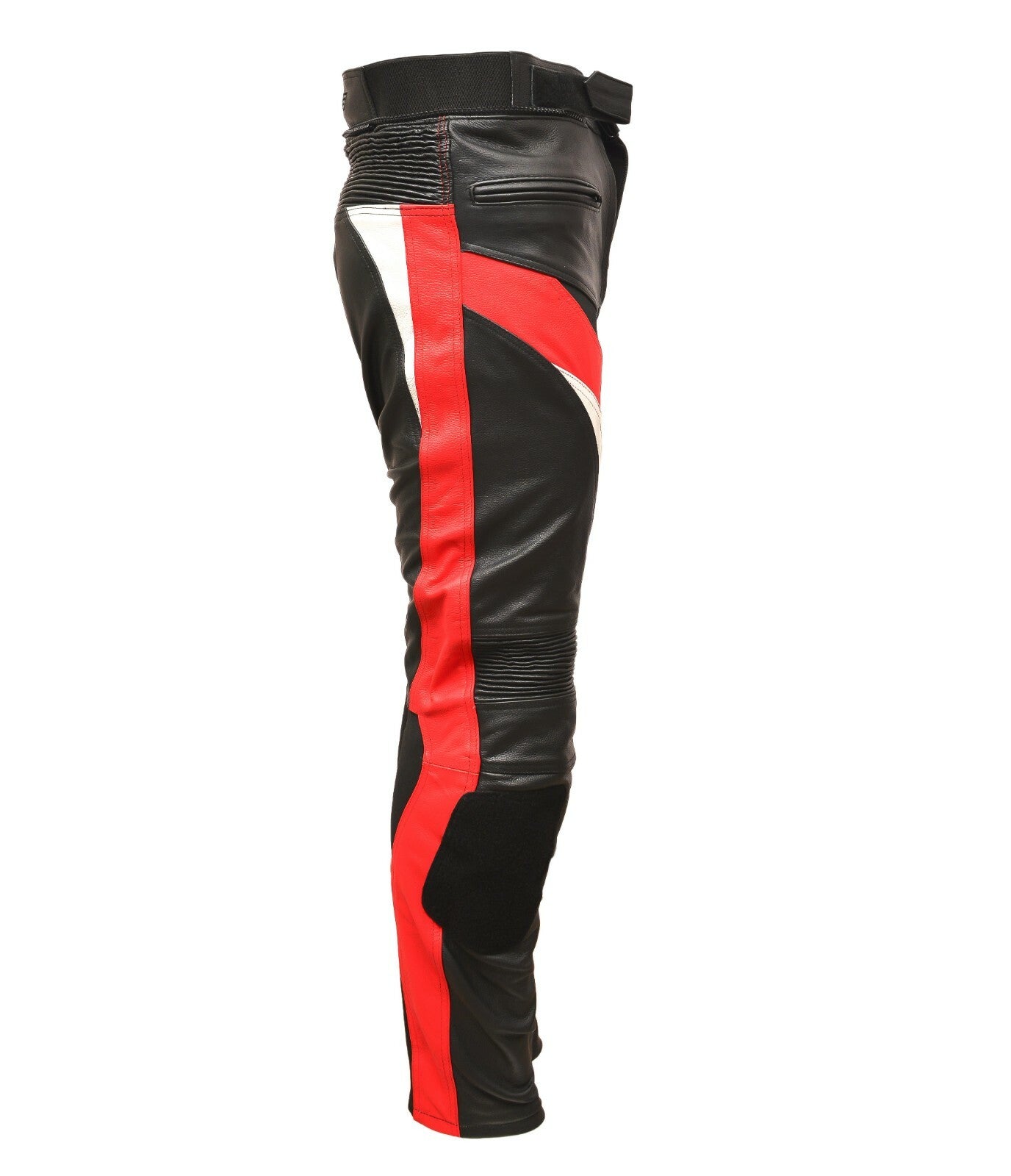 RKSPORTS MENS SPEED 7 RED  LEATHER COWHIDE MOTORCYCLE MOTORBIKE JEANS TROUSERS