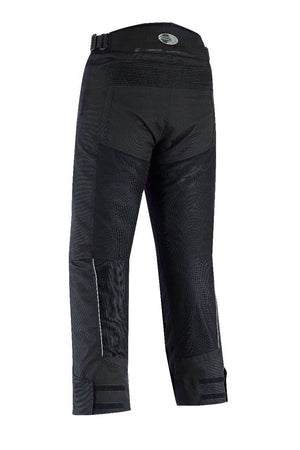 RKSPORTS MENS BLACK 1516 MESH MOTORCYCLE MOTORBIKE TROUSERS