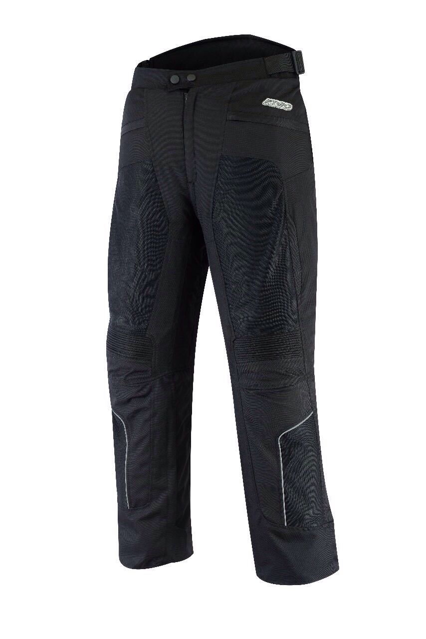 RKSPORTS MENS BLACK 1516 MESH MOTORCYCLE MOTORBIKE TROUSERS