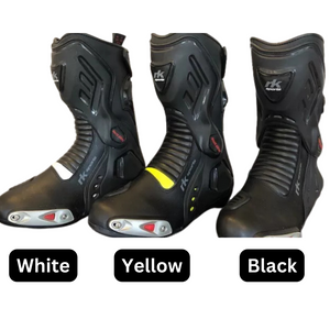 New Racer 1001 RKone Motorcycle Motorbike CE Water Resistant Black Boots