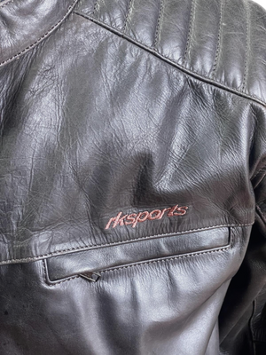 Rksports Mens Mat Brown Armoured Leather Motorbike Jacket