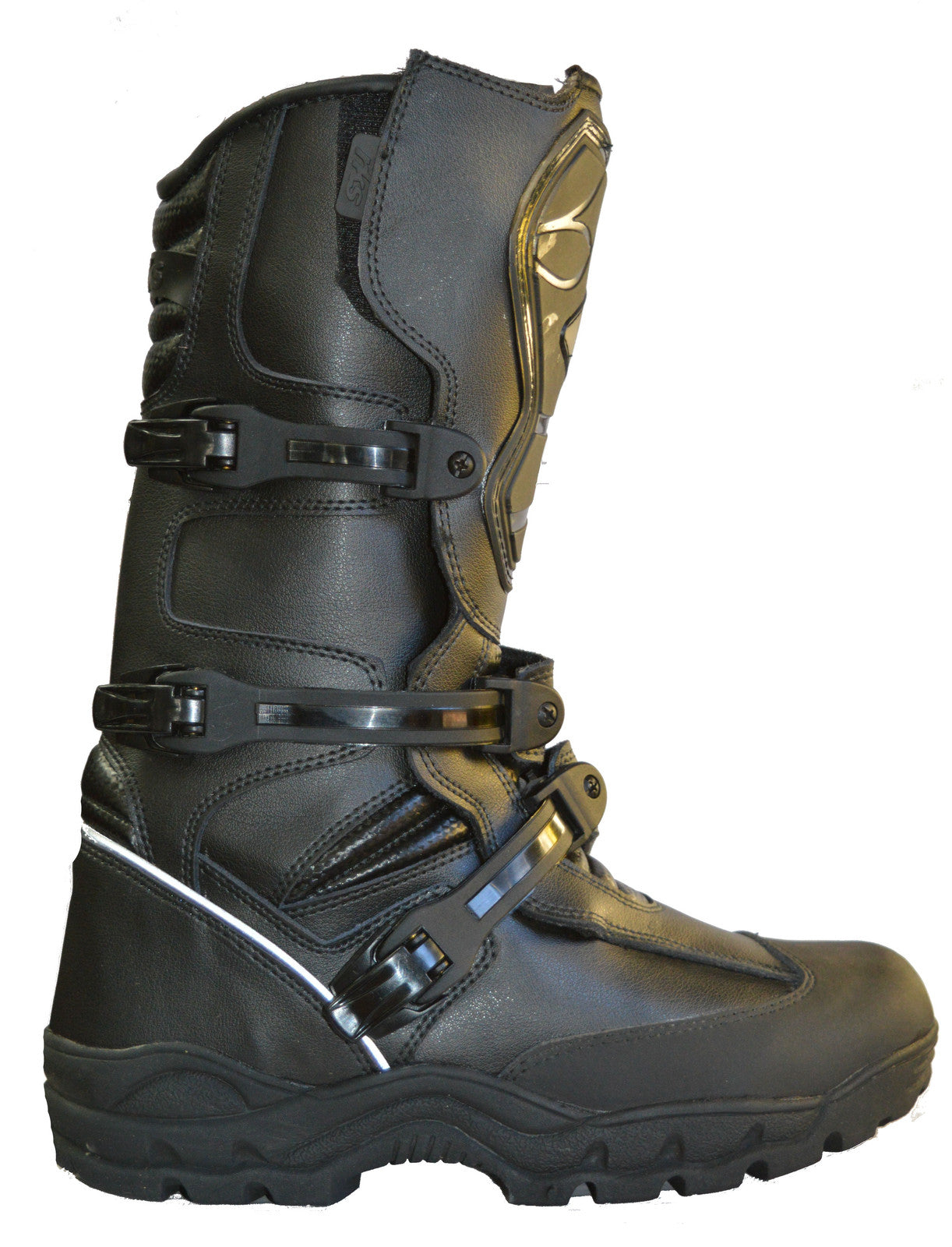 RKSPORTS MENS MOTORCYCLE MOTORBIKE ADVENTURE BLACK LEATHER  BOOTS