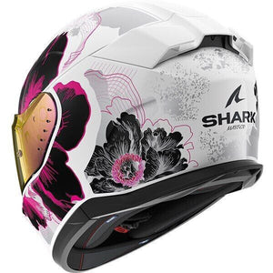Shark D-Skwal 3 Motorcycle Motorbike Helmet - Mayfer White / Violet / Anthracite