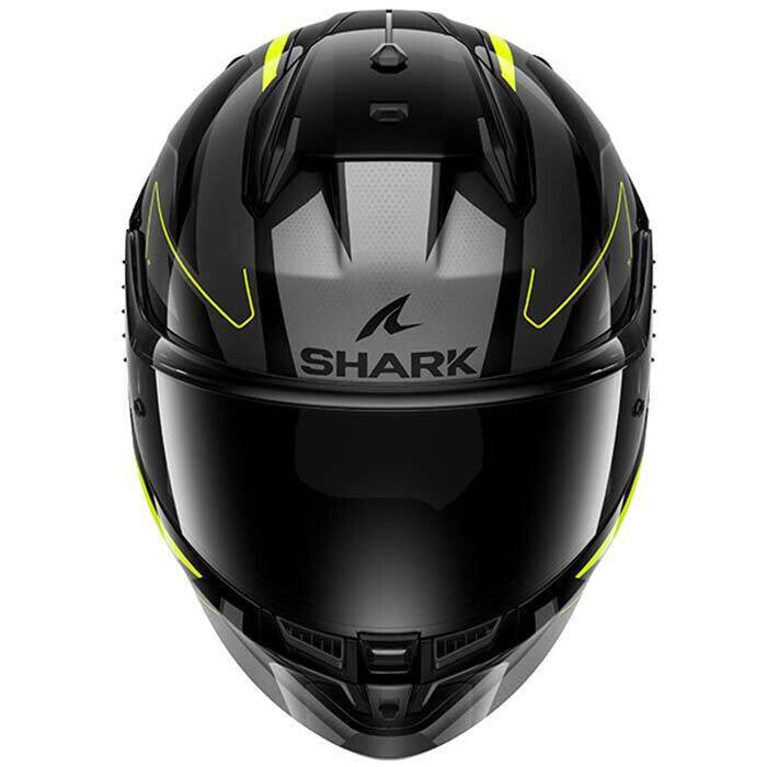 Shark D-Skwal 3 SIZLER KAY Grey/Flu Motorcycle Crash FullFace ECE 22.06 Helmet