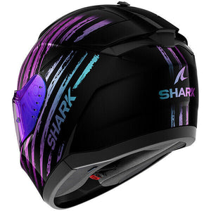 Shark Ridill 2 Assya Motorcycle Motorbike Full Face Helmet Purple Black Blue KXK