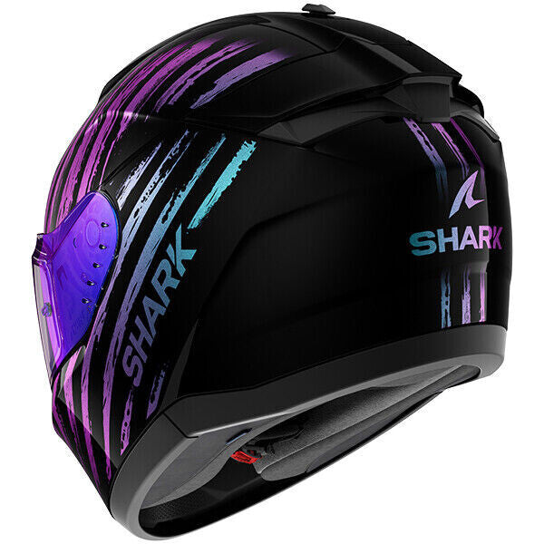 Shark Ridill 2 Assya Motorcycle Motorbike Full Face Helmet Purple Black Blue KXK