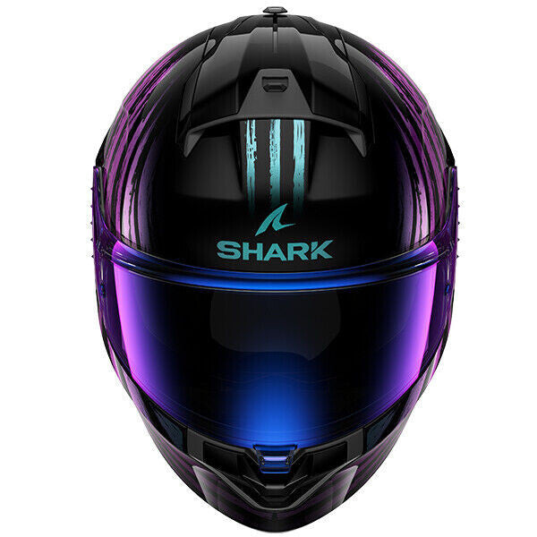 Shark Ridill 2 Assya Motorcycle Motorbike Full Face Helmet Purple Black Blue KXK