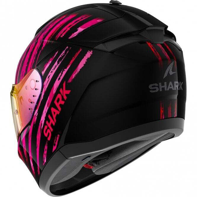 Shark Ridill 2 Assya Full Face ECE2206 Motorcycle Helmet (Black/Violet/Pink)
