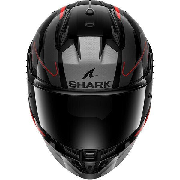 Shark D-Skwal 3 Motorcycle Helmet - Sizler Gloss Black / Anthracite / Red