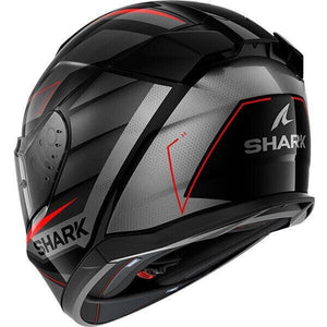 Shark D-Skwal 3 Motorcycle Helmet - Sizler Gloss Black / Anthracite / Red