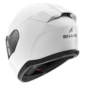 Shark D-Skwal 3 Blank Motorbike Motorcycle Helmet - Gloss White
