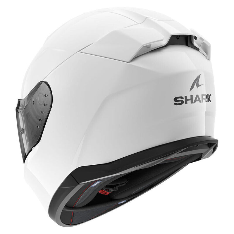 Shark D-Skwal 3 Blank Motorbike Motorcycle Helmet - Gloss White