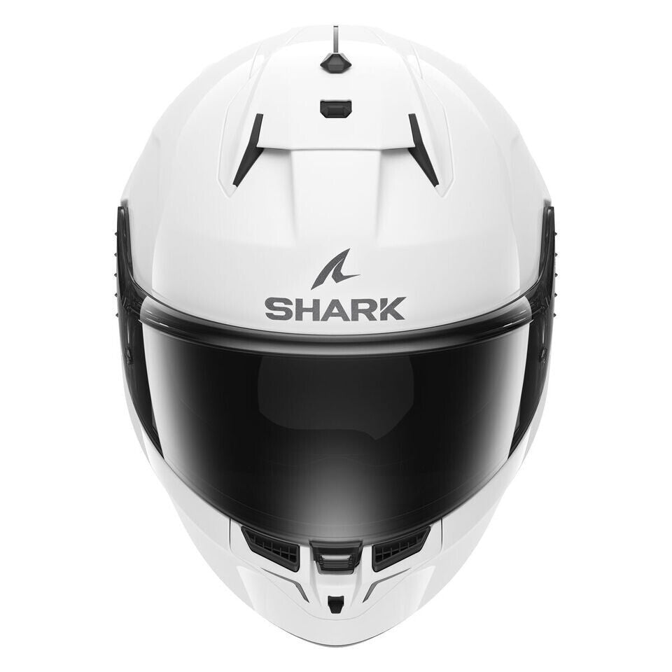 Shark D-Skwal 3 Blank Motorbike Motorcycle Helmet - Gloss White