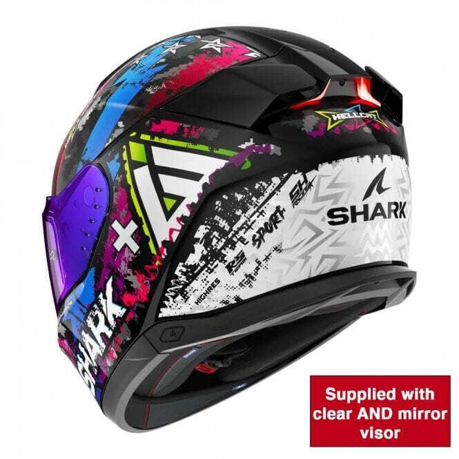 Shark (Full Face) Helmet - Skwal I3 Hellcat - Black/Purple/Blue (KUB)