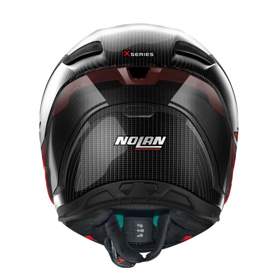Nolan X804 RS Hot Lap Ultra Carbon Full Face Motorcycle Helmet - Red