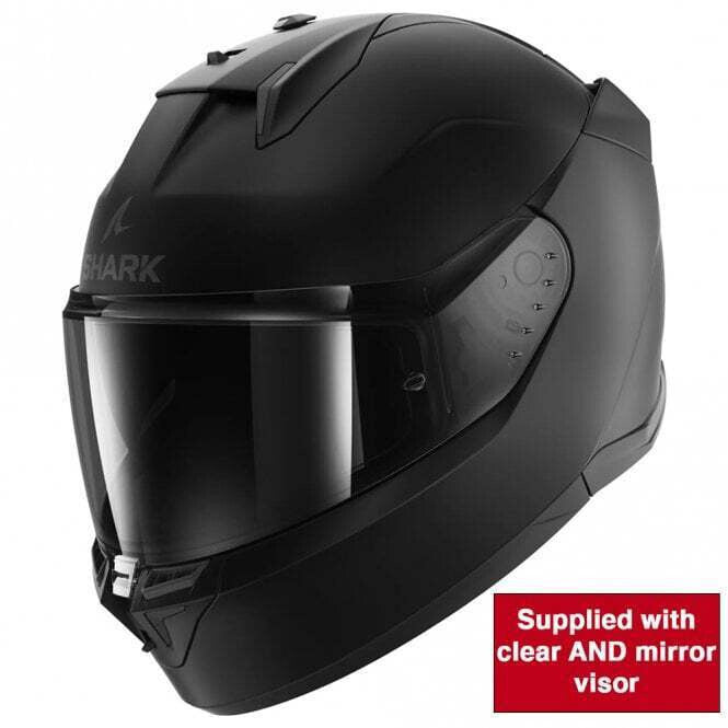 Shark (Full Face) Helmet - (2206) D-Skwal 3 Dark Shadow - Matt Black