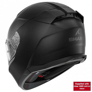Shark (Full Face) Helmet - (2206) D-Skwal 3 Dark Shadow - Matt Black