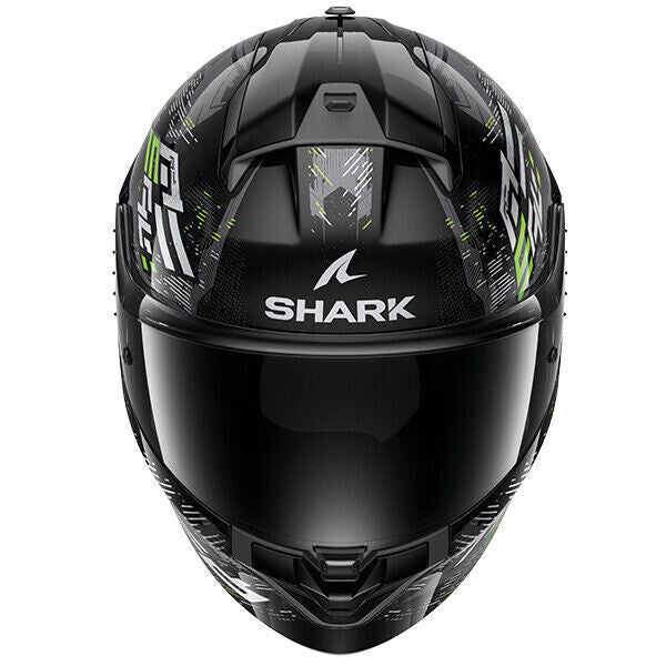 Shark Ridill 2 Molokai Full Face Motorcycle Helmet - Black/Green