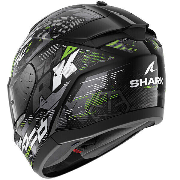Shark Ridill 2 Molokai Full Face Motorcycle Helmet - Black/Green