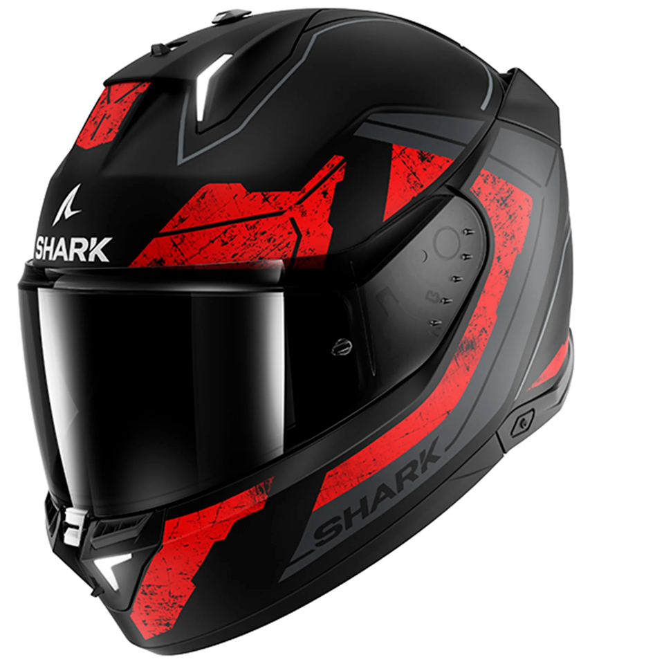 Shark Skwal i3 Rhad Motorcycle Motorbike Full Face Helmet Black Red Matt KUR