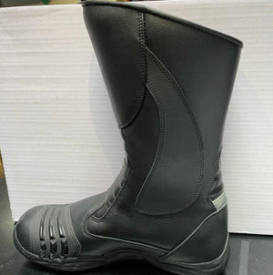 RKSPORTS MENS MOTORCYCLE MOTORBIKE TOURING  BLACK LEATHER  BOOTS