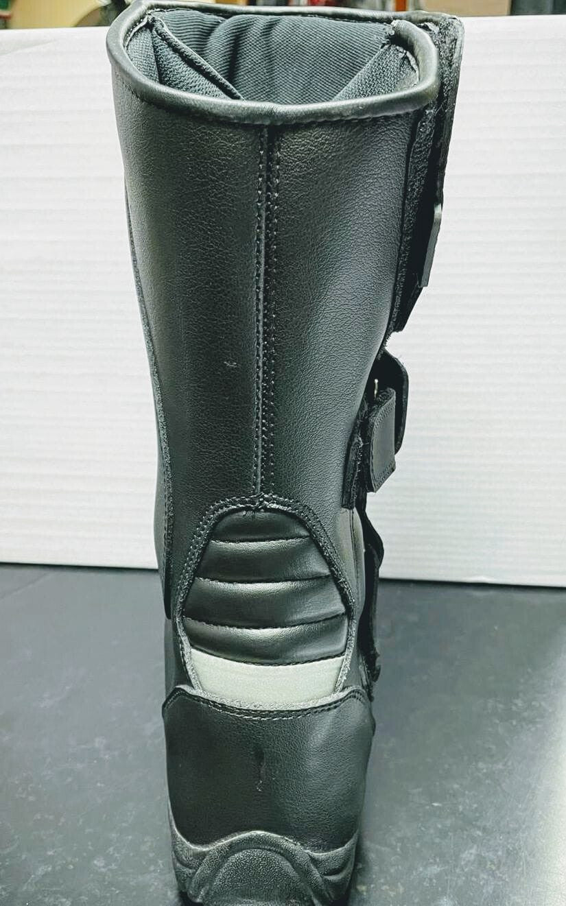 RKSPORTS MENS MOTORCYCLE MOTORBIKE TOURING  BLACK LEATHER  BOOTS