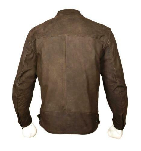Rksports style 962 Mens Brown Fashion Leather motorbike Jacket with Armour