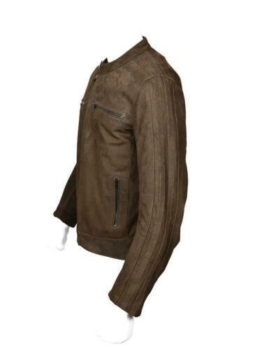 Rksports style 962 Mens Brown Fashion Leather motorbike Jacket with Armour