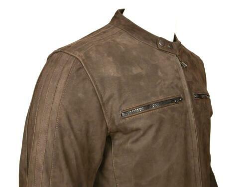 Rksports style 962 Mens Brown Fashion Leather motorbike Jacket with Armour