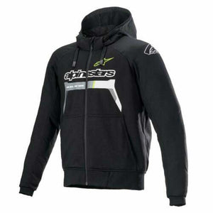 Alpinestars Chrome Ignition Tech Air Compatible Armoured Hoodie (Black/YELLOW)