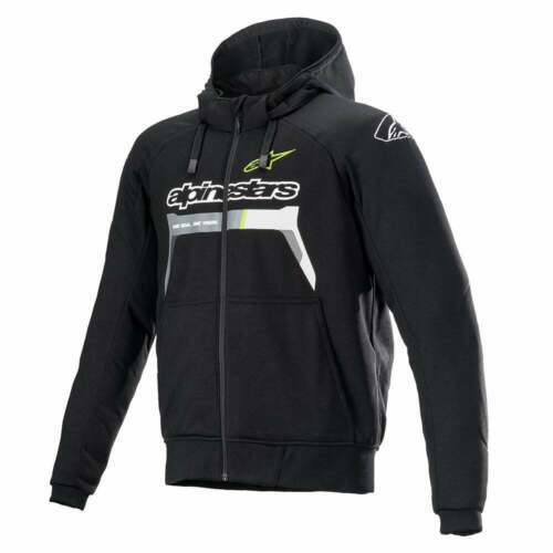 Alpinestars Chrome Ignition Tech Air Compatible Armoured Hoodie (Black/YELLOW)