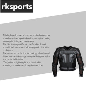 New RKSPORTS MOTOCROSS MOTORBIKE CE ARMOURED BODY PROTECTION  ADULT JACKETS
