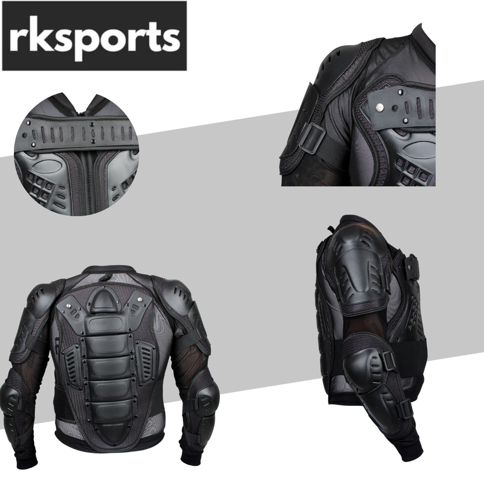 New RKSPORTS MOTOCROSS MOTORBIKE CE ARMOURED BODY PROTECTION  ADULT JACKETS