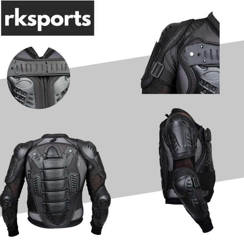 New RKSPORTS MOTOCROSS MOTORBIKE CE ARMOURED BODY PROTECTION  ADULT JACKETS