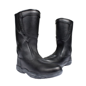 Style 4115 Katrina Ladies Women Motorcycle Black Leather Motorbike Touring Boots