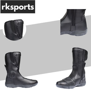 Style 4115 Katrina Ladies Women Motorcycle Black Leather Motorbike Touring Boots