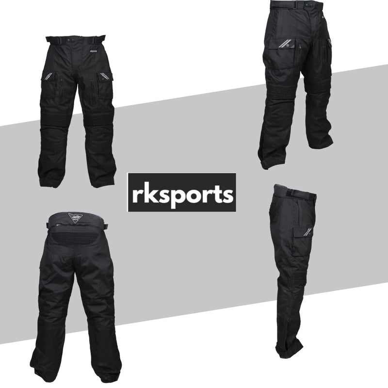 RKSPORTS STYLE STORM 2 WATERPROOF MOTORBIKE MOTORCYCLE MENS TEXTILE TROUSERS